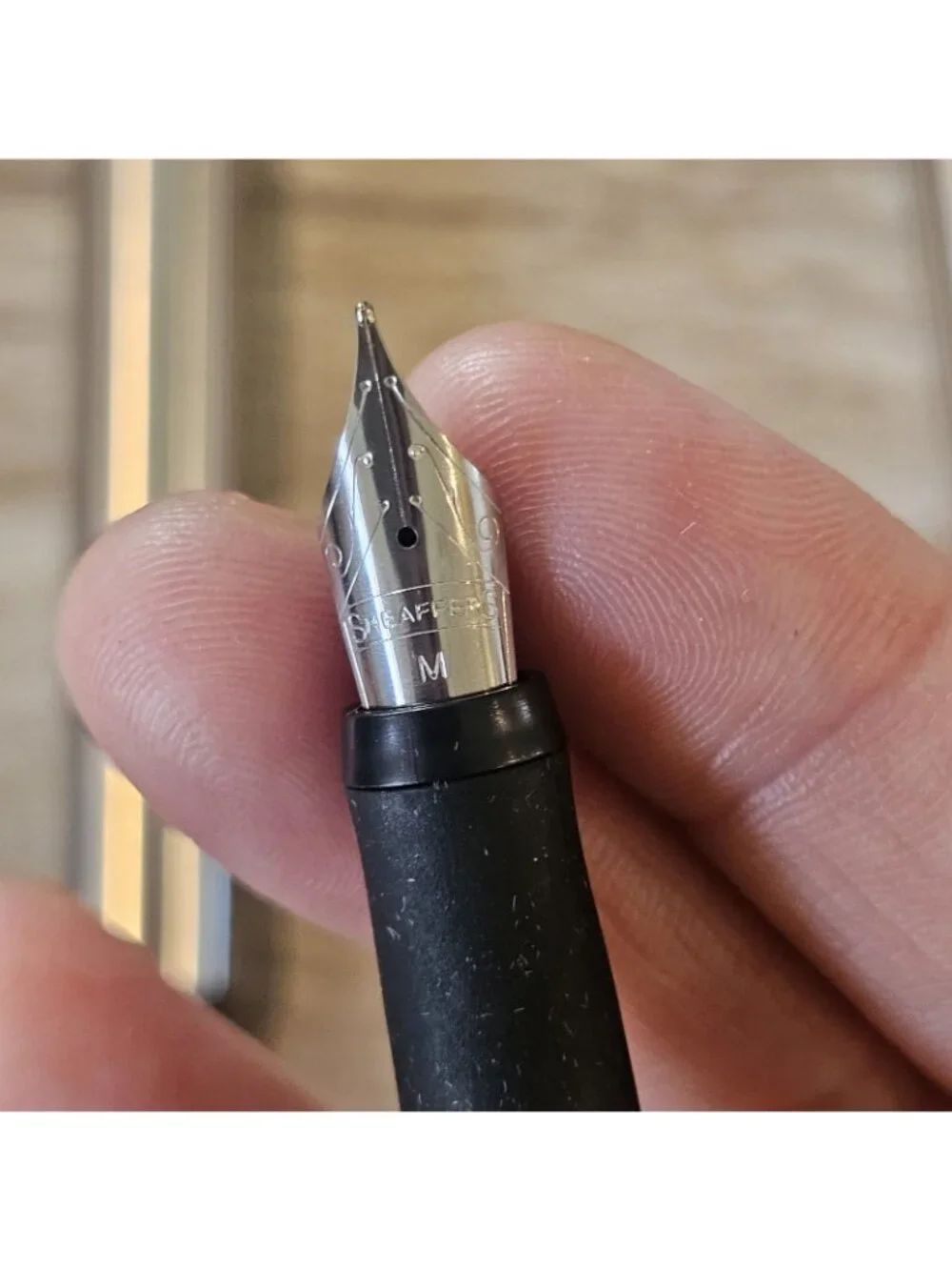 Lot Sheaffer Award Brushed Silver Fountain Pens Set Of 4 Medium USA
